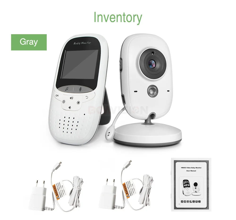 Wireless Baby Monitor VB602 with IR Night Vision, Temperature Display, Lullabies, Intercom, and VOX Mode - Video Camera for Parents and Babysitters
