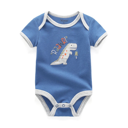 Summer Cartoon Animal Baby Romper for Boys - Cotton Unisex Infant Clothing 2022