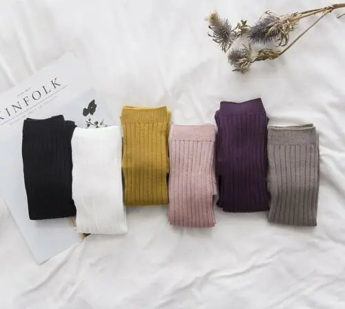 Soft and Warm Cotton Tights for Kids 0-5 Years - Stylish Striped Pantyhose
