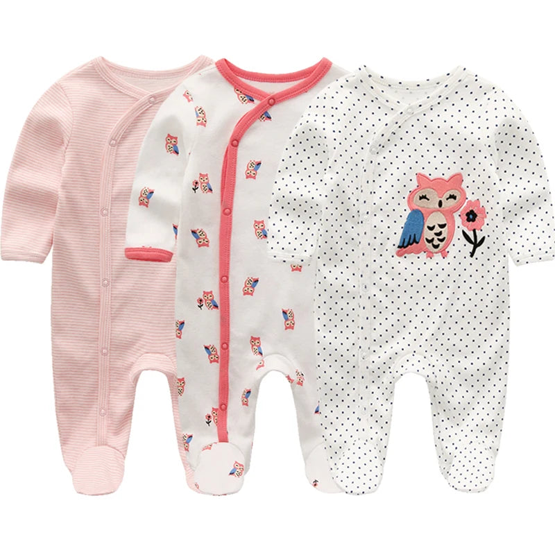 Adorable Cotton Long Sleeve Baby Romper with "I Love Daddy" Print - Perfect for Newborns and Toddlers