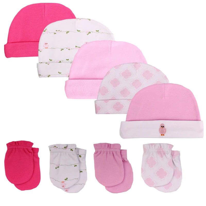 Striped Cotton Baby Hats & Caps for Newborns - Photography Props & Accessories for 0-6 Months