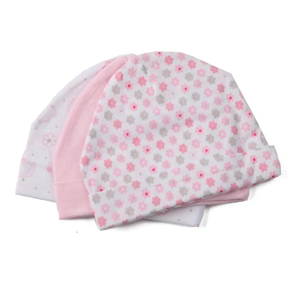 Unisex Soft Cotton Newborn Photography Hat Set for 0-3 Months with Pocket Design