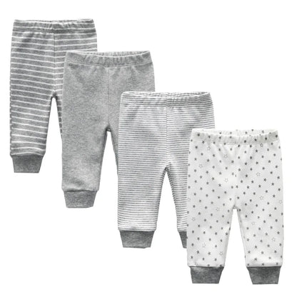 Summer Cotton Infant Trousers for Newborn Baby Girls and Boys - Mid-Waisted Casual Pants