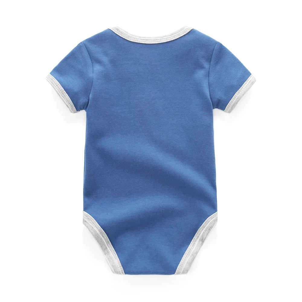 Summer Cartoon Animal Baby Romper for Boys - Cotton Unisex Infant Clothing 2022
