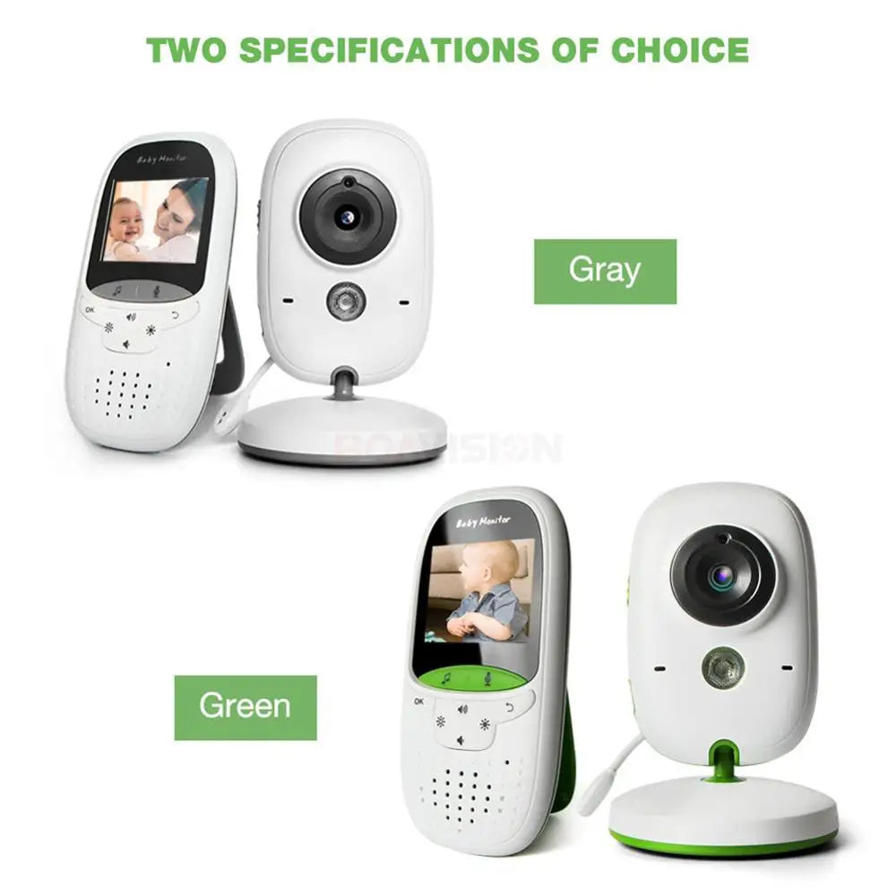 Wireless Baby Monitor VB602 with IR Night Vision, Temperature Display, Lullabies, Intercom, and VOX Mode - Video Camera for Parents and Babysitters