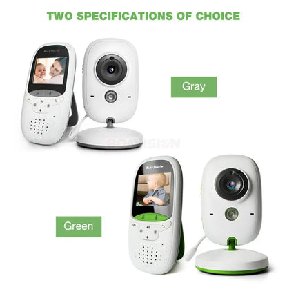 Wireless Baby Monitor VB602 with IR Night Vision, Temperature Display, Lullabies, Intercom, and VOX Mode - Video Camera for Parents and Babysitters