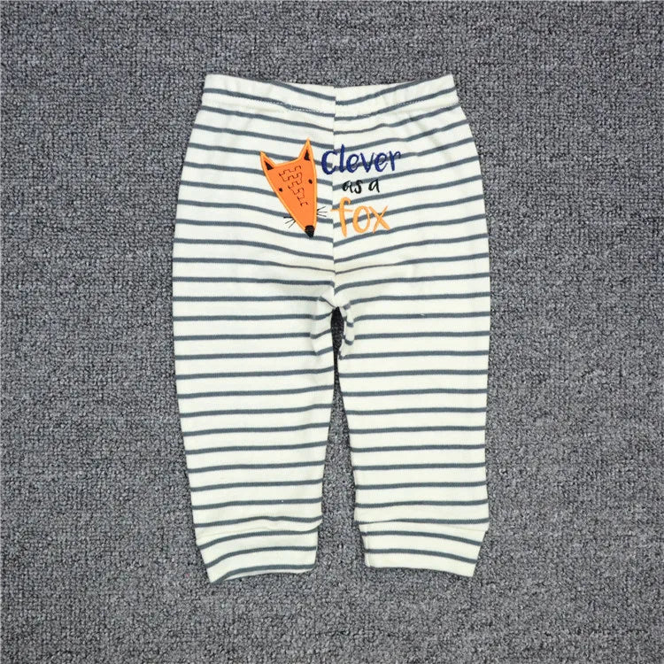 Wholesale 3/6pcs Baby Cotton Leggings for Boys and Girls - Autumn Full-Length Trousers