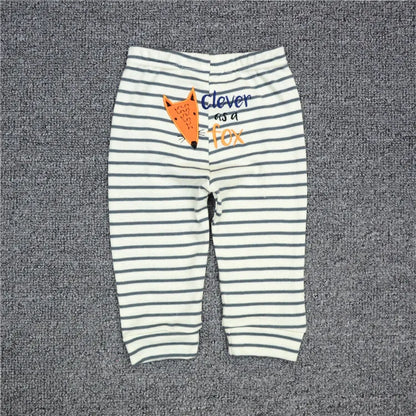 Wholesale 3/6pcs Baby Cotton Leggings for Boys and Girls - Autumn Full-Length Trousers