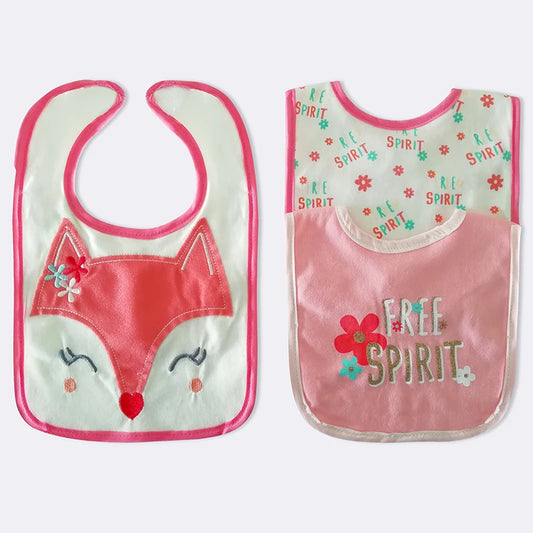 Waterproof Cartoon Baby Bibs & Burp Cloths for Toddlers (3-24 Months) - Cotton Feeding Accessories