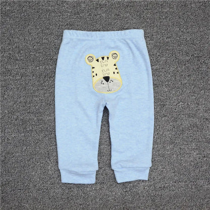Wholesale 3/6pcs Baby Cotton Leggings for Boys and Girls - Autumn Full-Length Trousers