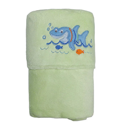 Cute Animal Face Baby Hooded Bath Towel - Coral Fleece Baby Bathrobe for Infants