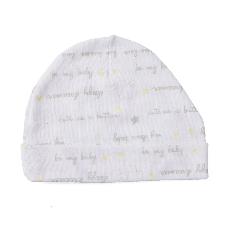 Unisex Soft Cotton Newborn Photography Hat Set for 0-3 Months with Pocket Design