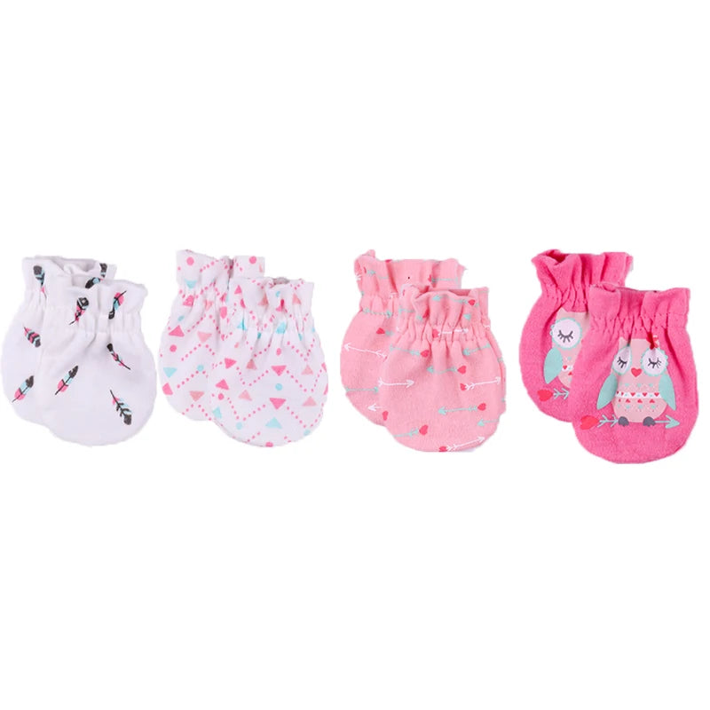 Unisex Infant Scratch Mittens for Newborns, 0-6 Months - Cozy Cotton Gloves for All Seasons