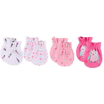 Unisex Infant Scratch Mittens for Newborns, 0-6 Months - Cozy Cotton Gloves for All Seasons