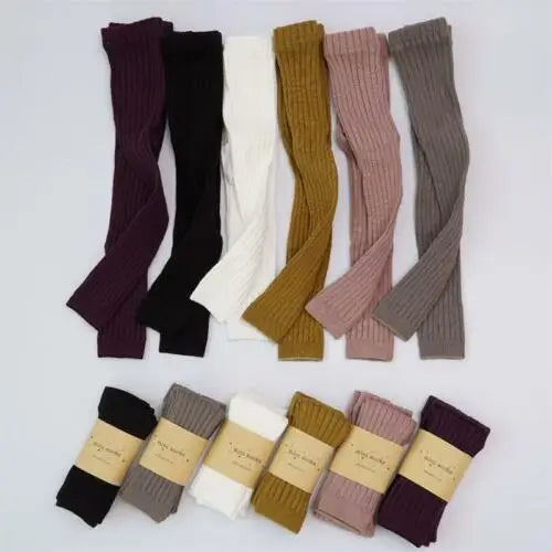 Soft and Warm Cotton Tights for Kids 0-5 Years - Stylish Striped Pantyhose