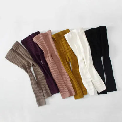 Soft and Warm Cotton Tights for Kids 0-5 Years - Stylish Striped Pantyhose