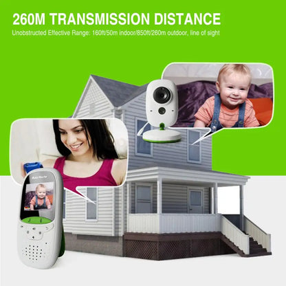 Wireless Baby Monitor VB602 with IR Night Vision, Temperature Display, Lullabies, Intercom, and VOX Mode - Video Camera for Parents and Babysitters