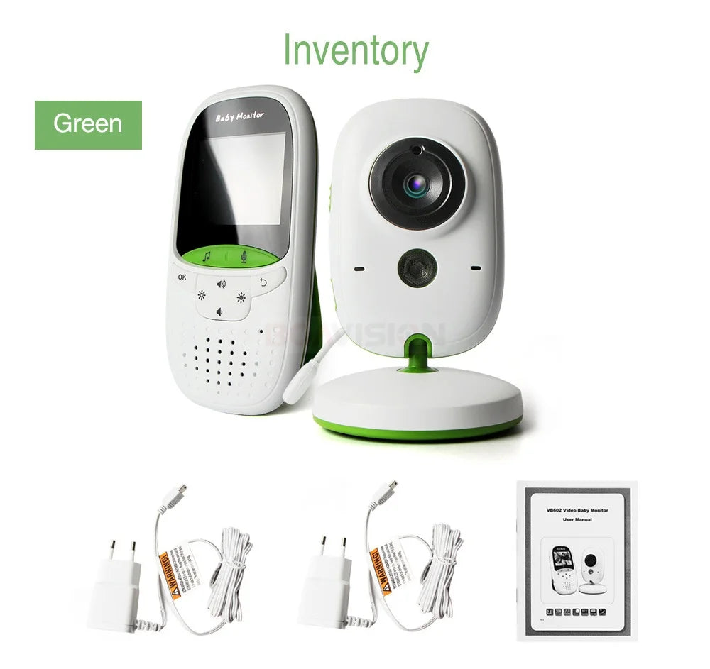 Wireless Baby Monitor VB602 with IR Night Vision, Temperature Display, Lullabies, Intercom, and VOX Mode - Video Camera for Parents and Babysitters