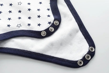 Striped Cotton Rompers for Newborns - Unisex Infant Jumpsuits for All Seasons