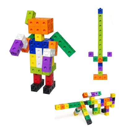 100Pcs/Set 2x2x2CM Square Cube Shape Building Blocks Educational Toys For Children Kids DIY Assembling Blocks Bricks Model Toys