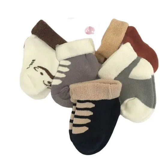 5 Pairs of Premium Quality Baby Socks for Girls - 2022 Collection, Ideal for Newborns to 12 Months