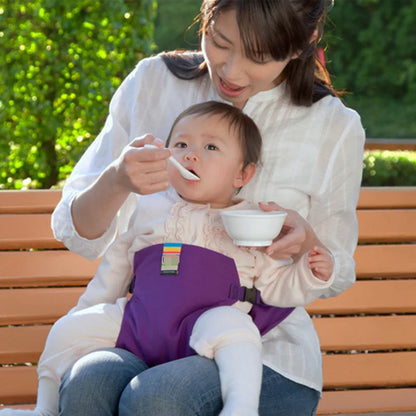 Foldable Soft Baby Dining Chair with Safety Harness - Washable Infant Seat Protector