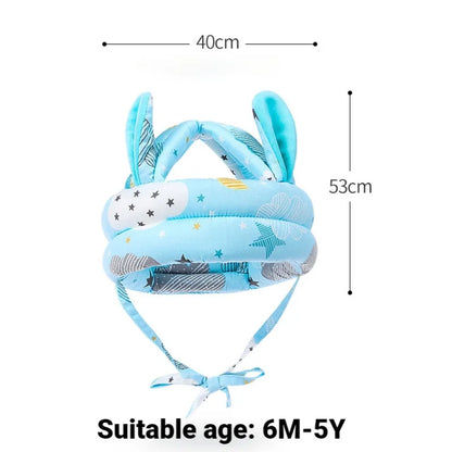 Toddler Safety Helmet Head Protection Cap For Walking Crawling Crash Baby Anti-collision Hat Soft Comfortable Cotton Adjustable
