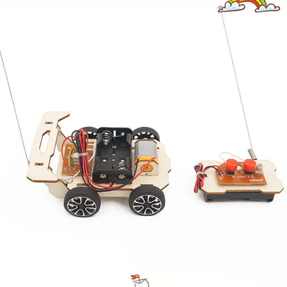 STEM DIY Assembly Wireless Remote Control Car Model Kits Physical Science Experiments Technology Educational Toys For Children