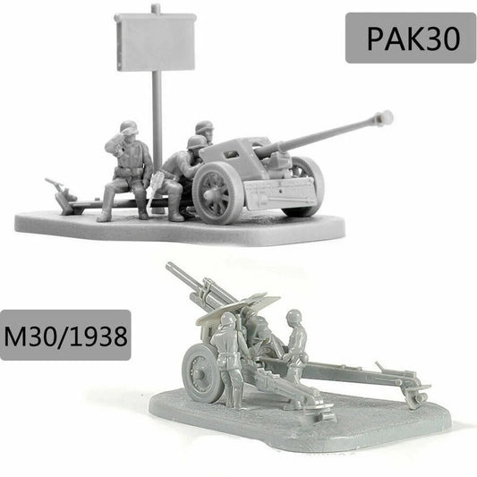 1:72 Scale PAK40 M30 Anti-Tank Cannon Model Building Kit - Educational Bricks for Kids and Adults, Perfect Birthday Gift