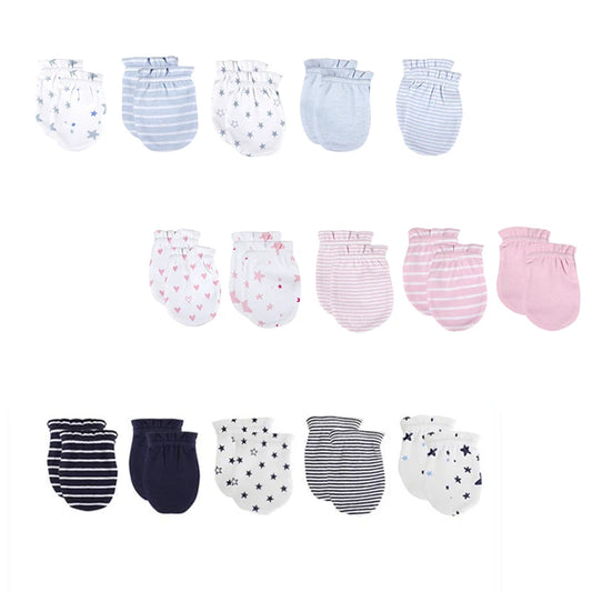 Super Soft Cotton Anti-Grab Baby Mittens for Newborns 0-6 Months - Safe and Comfortable Infant Gloves