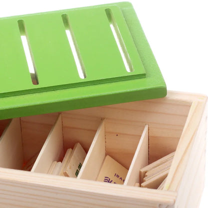 Montessori Wooden Educational Toy Set for Kids - Animal & Nature Puzzle with Storage for Learning Fun