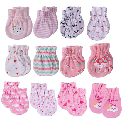 Unisex Infant Scratch Mittens for Newborns, 0-6 Months - Cozy Cotton Gloves for All Seasons