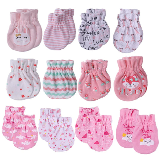 Unisex Infant Scratch Mittens for Newborns, 0-6 Months - Cozy Cotton Gloves for All Seasons