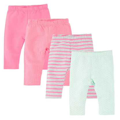 Summer Cotton Infant Trousers for Newborn Baby Girls and Boys - Mid-Waisted Casual Pants