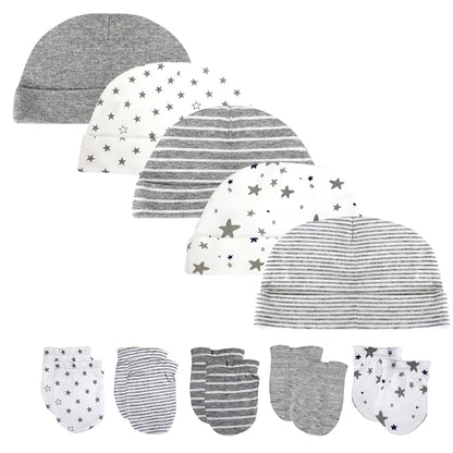 Striped Cotton Baby Hats & Caps for Newborns - Photography Props & Accessories for 0-6 Months