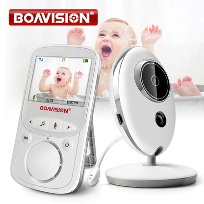 BOAVISION VB605 Wireless 2.4 Inch LCD Baby Monitor with Intercom and Night Vision