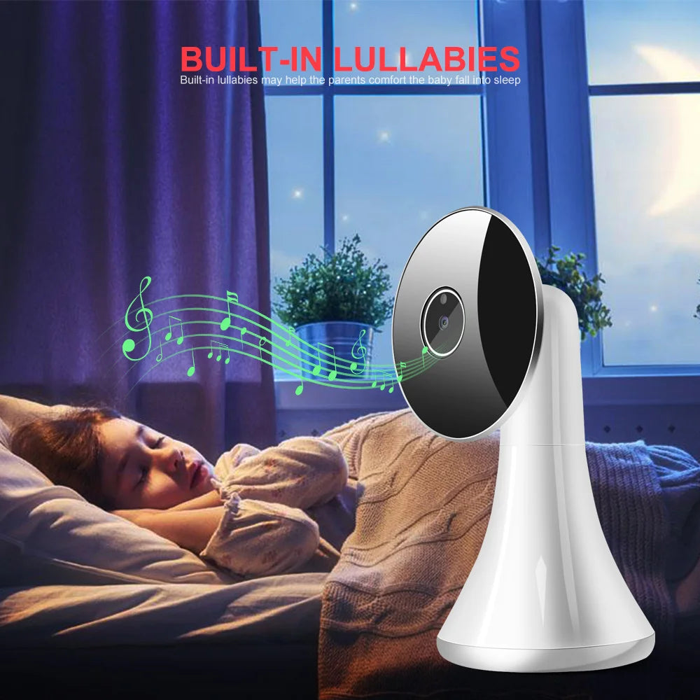 Portable 2.4GHz Wireless Video Baby Monitor with Smart Watch Design, Night Vision, Cry Alarm, and Temperature Sensor VB606