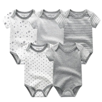 Striped Cotton Rompers for Newborns - Unisex Infant Jumpsuits for All Seasons