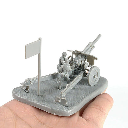 1:72 Scale PAK40 M30 Anti-Tank Cannon Model Building Kit - Educational Bricks for Kids and Adults, Perfect Birthday Gift