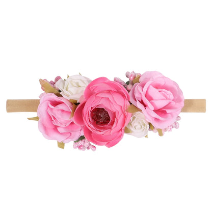 Vintage Floral Hairbands for Baby Girls - Handmade Cloth Headwear & Accessories for Special Occasions