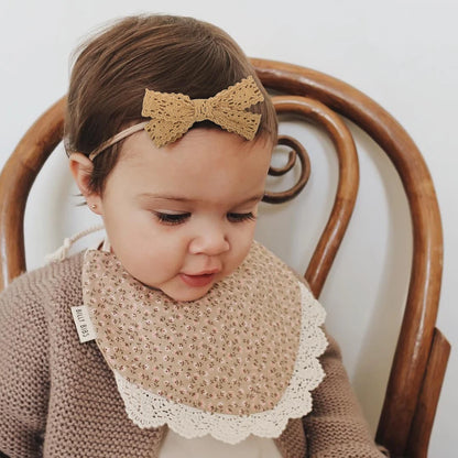 Adorable 2.7-Inch Lace Bow Baby Headbands - Perfect for Newborn Girls