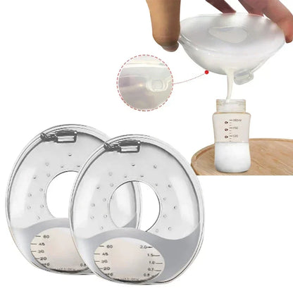 Silicone Mother's Milk Collector With Scale Wearable Anti Spill Breast Pads Nipple Pain Protector Maternity Breastfeeding