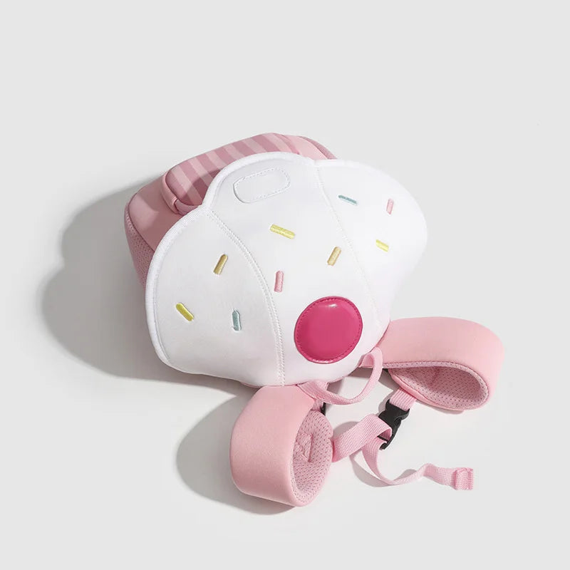 Adorable Cartoon Mushroom Mini Backpack for Girls - Trendy Kindergarten School Bag and Snack Carrier for Outdoor Adventures