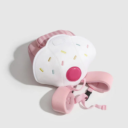 Adorable Cartoon Mushroom Mini Backpack for Girls - Trendy Kindergarten School Bag and Snack Carrier for Outdoor Adventures