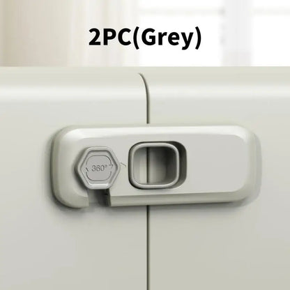 Baby Proofing Cabinet Lock Set - 1/2 PCS Safety Locks for Home Refrigerator, Drawers, and Doors - Anti-Pinch Hand Protection for Children