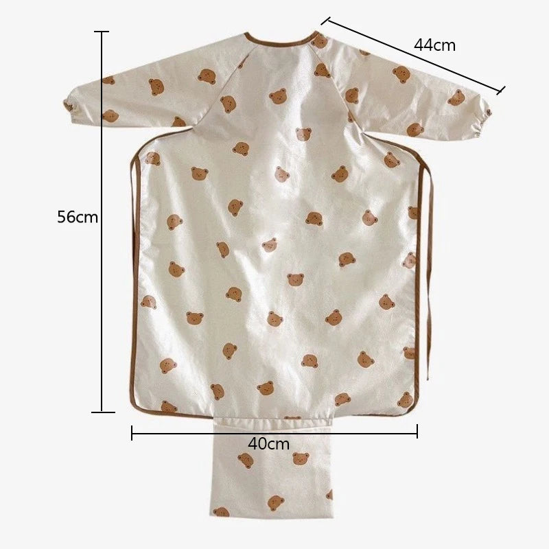 Waterproof Long Sleeve Baby Bib for Mess-Free Feeding - Perfect for Toddlers 6-36 Months
