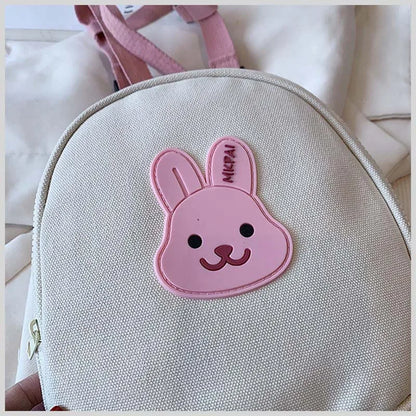 Adorable Cartoon Bear Anti-Lost Baby Backpack for Kindergarten Kids - Canvas Harness School Bag for Boys and Girls