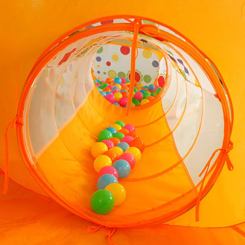 Ultimate 3-in-1 Kids Ball Pool and Playpen with Crawling Tunnel - Portable Indoor/Outdoor Fun for Ages 0-14+ (Balls Not Included)