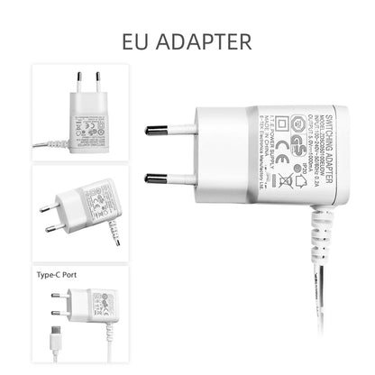 Type-C 5V 1000mA Power Adapter Charger for Baby Monitors VB601/VB602/VB603/VB605/VB607 (EU/US/AU/UK Plug Options)