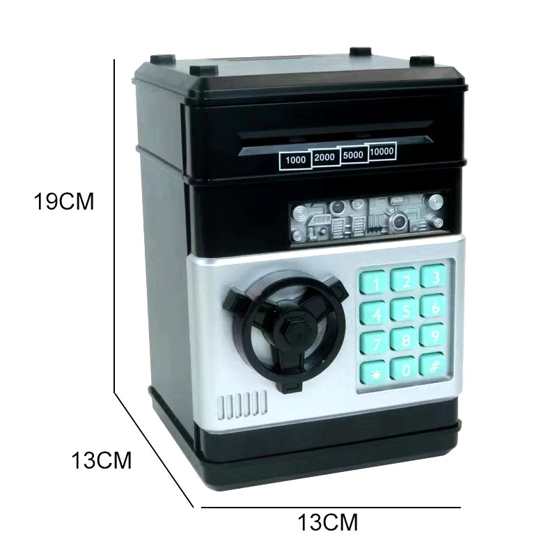 Interactive Electronic Piggy Bank with Password Protection - Kid's Digital Cash Saving ATM Machine Gift